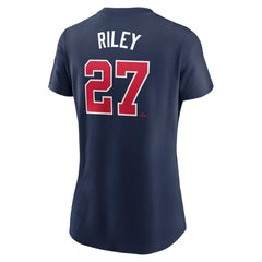 Austin Riley Atlanta Braves Nike Women's Cooperstown Collection Fuse Name & Number T-Shirt | MLB Sale