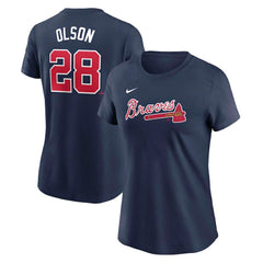 Matt Olson Atlanta Braves Nike Women's Cooperstown Collection Fuse Name & Number T-Shirt | MLB For sale