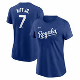 Bobby Witt Jr. Kansas City Royals Nike Women's Cooperstown Collection Fuse Name & Number T-Shirt | MLB Outlet