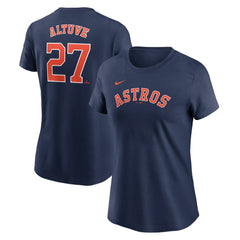 Jose Altuve Houston Astros Nike Women's Cooperstown Collection Fuse Name & Number T-Shirt | MLB Online
