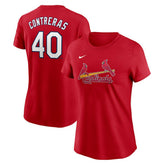 Willson Contreras St. Louis Cardinals Nike Women's Cooperstown Collection Fuse Name & Number T-Shirt | MLB Discount