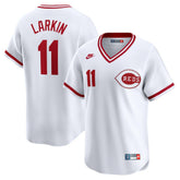 Barry Larkin Cincinnati Reds Throwback Cooperstown Limited Jersey - White