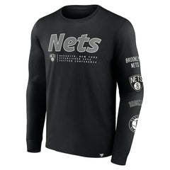 Brooklyn Nets Baseline Long Sleeve T-Shirt New