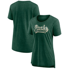 Milwaukee Bucks Women's League Leader Tri-Blend T-Shirt Discount