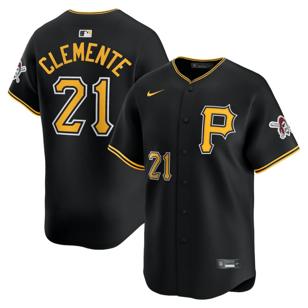 Roberto Clemente Pittsburgh Pirates Alternate Limited Jersey - Black