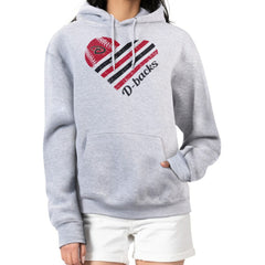 Arizona Diamondbacks G-III 4Her by Carl Banks Women's Heart Fleece Pullover Hoodie | MLB New