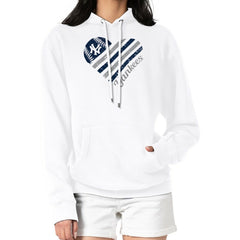New York Yankees G-III 4Her by Carl Banks Women's Heart Fleece Pullover Hoodie | MLB US