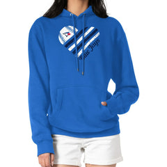 Toronto Blue Jays G-III 4Her by Carl Banks Women's Heart Fleece Pullover Hoodie | MLB Sale