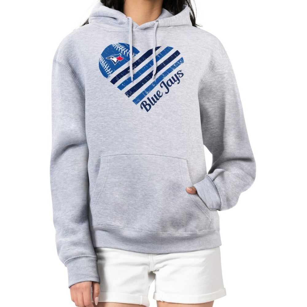 Toronto Blue Jays G-III 4Her by Carl Banks Women's Heart Fleece Pullover Hoodie | MLB Shop