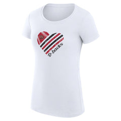 Arizona Diamondbacks G-III 4Her by Carl Banks Women's Super-Slim Fit Lightweight Heart Graphic T-Shirt | MLB Near me