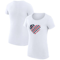 Atlanta Braves G-III 4Her by Carl Banks Women's Super-Slim Fit Lightweight Heart Graphic T-Shirt | MLB On Sale