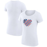 Chicago Cubs G-III 4Her by Carl Banks Women's Super-Slim Fit Lightweight Heart Graphic T-Shirt | MLB Near me