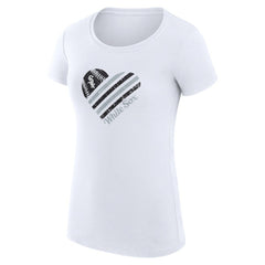 Chicago White Sox G-III 4Her by Carl Banks Women's Super-Slim Fit Lightweight Heart Graphic T-Shirt | MLB Discount