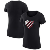 Cincinnati Reds G-III 4Her by Carl Banks Women's Super-Slim Fit Lightweight Heart Graphic T-Shirt | MLB Outlet