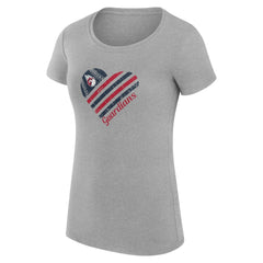 Cleveland Guardians G-III 4Her by Carl Banks Women's Super-Slim Fit Lightweight Heart Graphic T-Shirt | MLB Near me