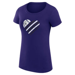 Colorado Rockies G-III 4Her by Carl Banks Women's Super-Slim Fit Lightweight Heart Graphic T-Shirt | MLB Online