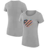 Houston Astros G-III 4Her by Carl Banks Women's Super-Slim Fit Lightweight Heart Graphic T-Shirt | MLB Sale