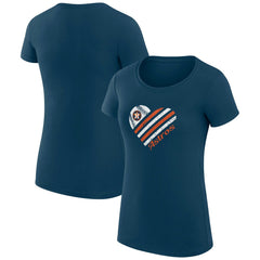 Houston Astros G-III 4Her by Carl Banks Women's Super-Slim Fit Lightweight Heart Graphic T-Shirt | MLB Outlet