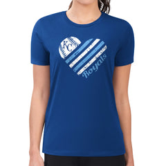 Kansas City Royals G-III 4Her by Carl Banks Women's Super-Slim Fit Lightweight Heart Graphic T-Shirt | MLB US
