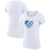 Kansas City Royals G-III 4Her by Carl Banks Women's Super-Slim Fit Lightweight Heart Graphic T-Shirt | MLB For sale