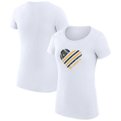 Milwaukee Brewers G-III 4Her by Carl Banks Women's Super-Slim Fit Lightweight Heart Graphic T-Shirt | MLB Discount