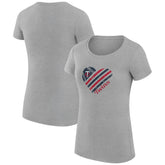 Minnesota Twins G-III 4Her by Carl Banks Women's Super-Slim Fit Lightweight Heart Graphic T-Shirt | MLB Online