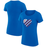 Texas Rangers G-III 4Her by Carl Banks Women's Super-Slim Fit Lightweight Heart Graphic T-Shirt | MLB Near me
