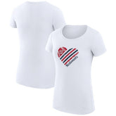 Washington Nationals G-III 4Her by Carl Banks Women's Super-Slim Fit Lightweight Heart Graphic T-Shirt | MLB Outlet