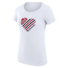 Washington Nationals G-III 4Her by Carl Banks Women's Super-Slim Fit Lightweight Heart Graphic T-Shirt | MLB Outlet