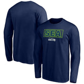 Seattle Seahawks Squad Throwbacks Long Sleeve T-Shirt