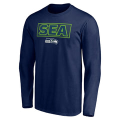 Seattle Seahawks Squad Throwbacks Long Sleeve T-Shirt