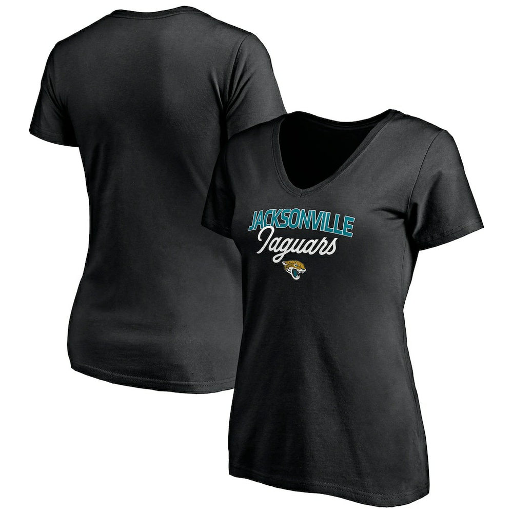 Jacksonville Jaguars Women's Depth Chart V-Neck T-Shirt