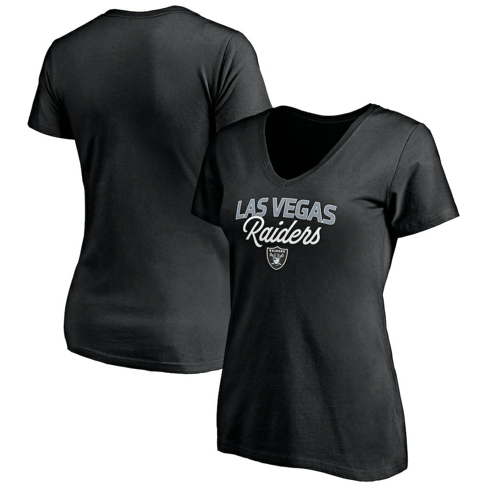 Las Vegas Raiders Women's Depth Chart V-Neck T-Shirt