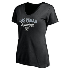 Las Vegas Raiders Women's Depth Chart V-Neck T-Shirt