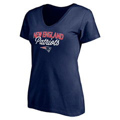 New England Patriots Women's Depth Chart V-Neck T-Shirt