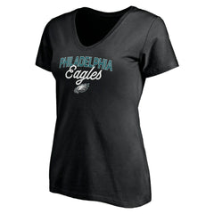 Philadelphia Eagles Women's Depth Chart V-Neck T-Shirt