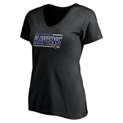 Baltimore Ravens Women's Mascot In Bounds V-Neck T-Shirt