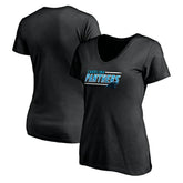 Carolina Panthers Women's Mascot In Bounds V-Neck T-Shirt