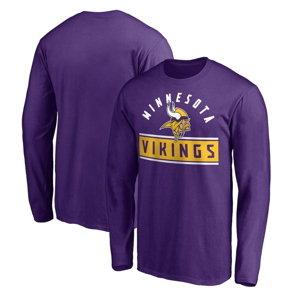 Minnesota Vikings Team Arch Knockout Long Sleeve T-Shirt