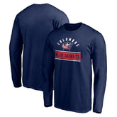 Columbus Blue Jackets Team Arch Knockout Long Sleeve T-Shirt Sale