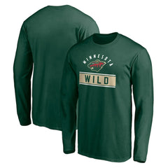 Minnesota Wild Team Arch Knockout Long Sleeve T-Shirt For Sale