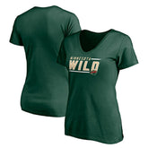Minnesota Wild Women's Mascot In Bounds V-Neck T-Shirt For Sale