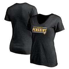 Pittsburgh Penguins Women's Mascot In Bounds V-Neck T-Shirt For Sale