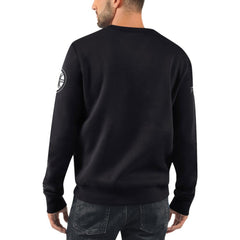 Boston Bruins Starter x NHL Black Ice Cross Check Pullover Sweatshirt For Sale