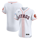 Houston Astros Home Elite Patch Jersey - White