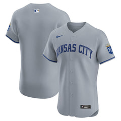 Kansas City Royals Nike Road Vapor Premier Elite Patch Jersey | MLB New