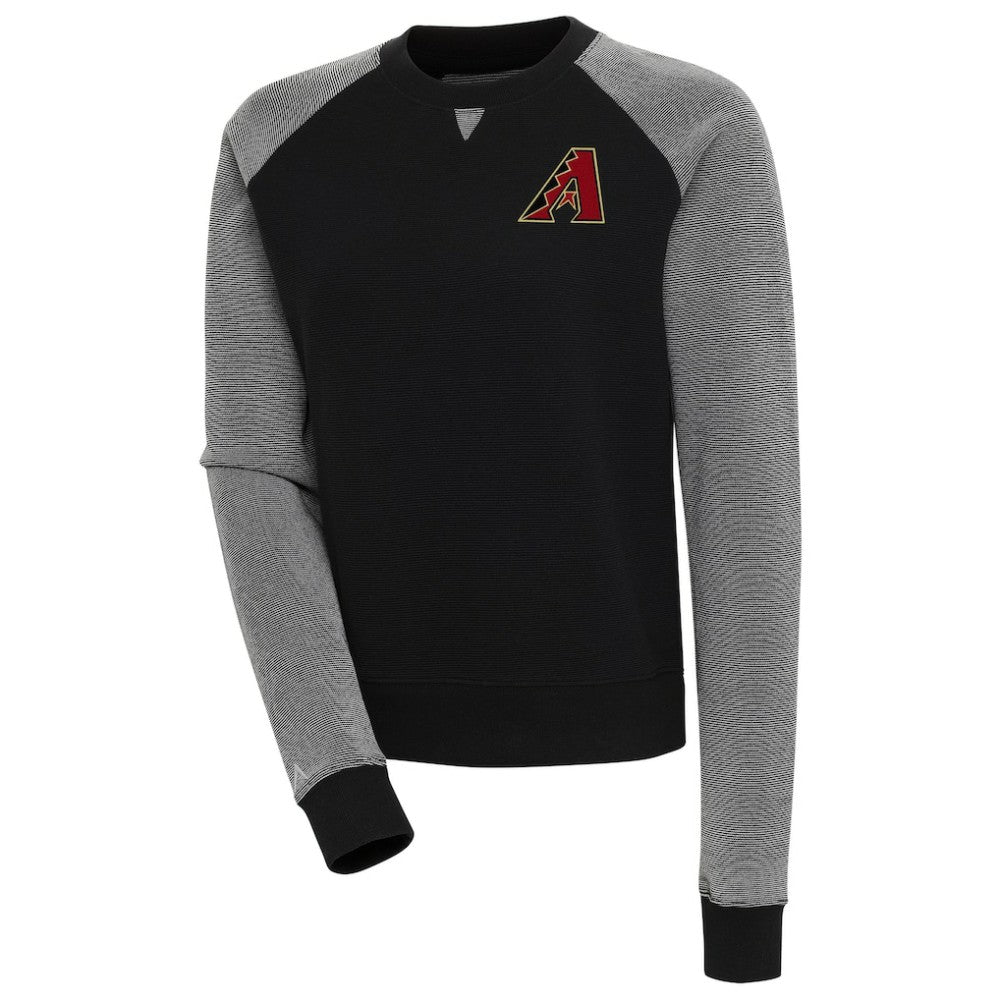 Arizona Diamondbacks Antigua Women's Flier Bunker Tri-Blend Pullover Sweatshirt | MLB Outlet