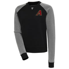 Arizona Diamondbacks Antigua Women's Flier Bunker Tri-Blend Pullover Sweatshirt | MLB Outlet