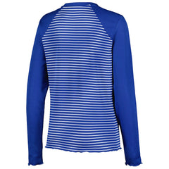 Buffalo Bills Antigua Women's Maverick Waffle Henley Long Sleeve T-Shirt