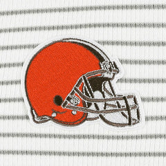 Cleveland Browns Antigua Women's Maverick Waffle Henley Long Sleeve T-Shirt